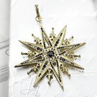 Thumbnail for Silver & Zirconia Royalty Star Pendant Necklace