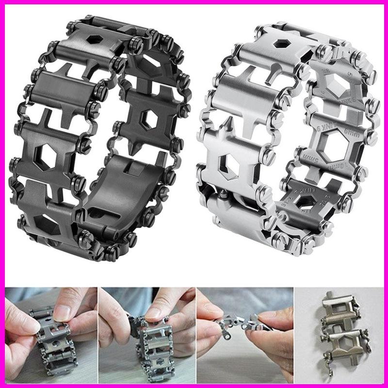 Stainless Steel 29-IN-1 Multifunctional TOOLBOX Bracelet