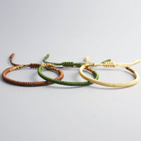 Thumbnail for COURAGE- 3/pc SET- Tibetan Hand Tied Lucky Knot Bracelets