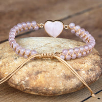 Thumbnail for Sparkling Moon Love Heart Opal Bracelet