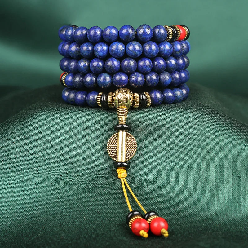 108  Lapis Lazuli Mala