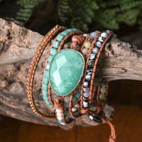 Thumbnail for Keep The Faith Jade Wrap Bracelet