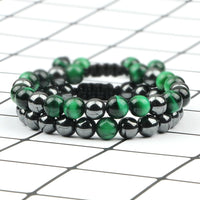 Thumbnail for Natural Stone and Hematite NO FEAR 2PC Bracelet Set