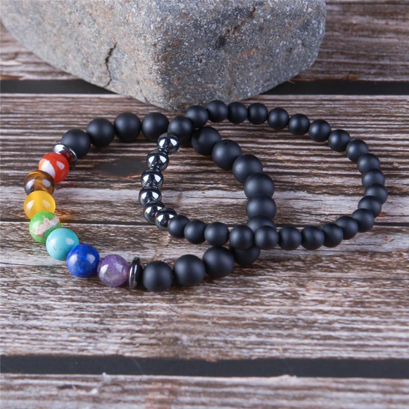 2pcs/set 7 Chakra Healing and Balancing Bracelets