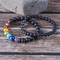 Thumbnail for 2pcs/set 7 Chakra Healing and Balancing Bracelets