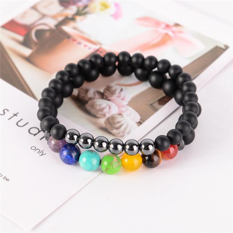 2pcs/set 7 Chakra Healing and Balancing Bracelets