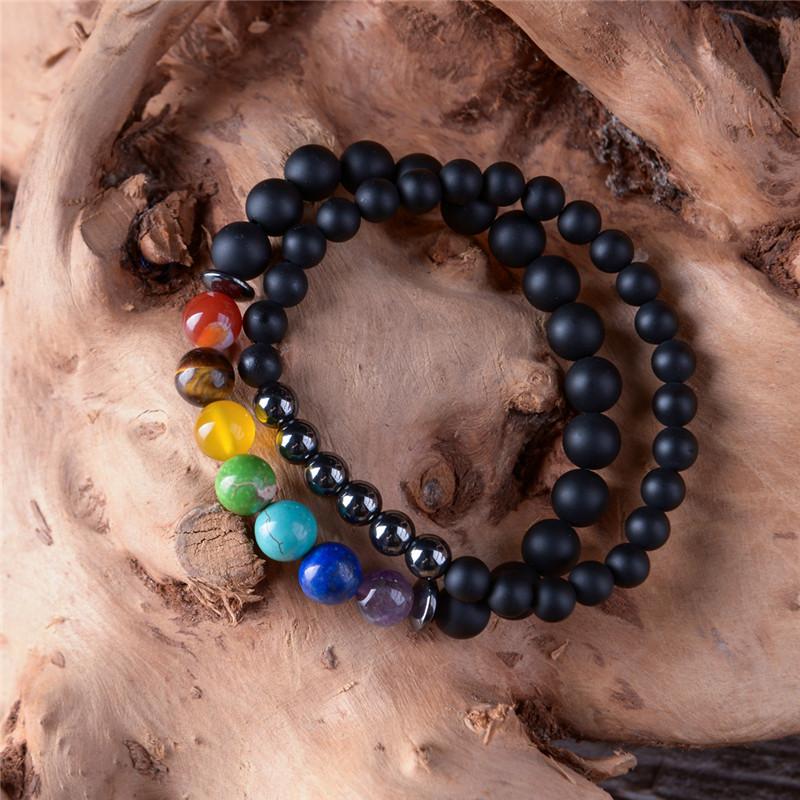 2pcs/set 7 Chakra Healing and Balancing Bracelets