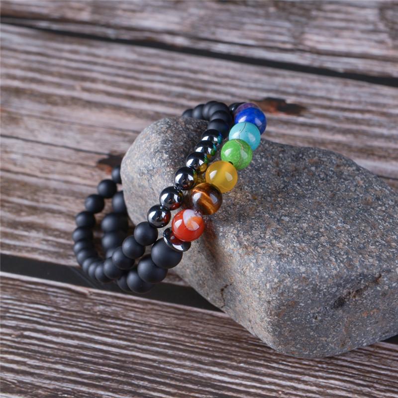 2pcs/set 7 Chakra Healing and Balancing Bracelets