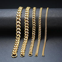 Thumbnail for Men's TITANIUM STEEL Miami Cuban Link CLASSIC DUDE Bracelet in 4 Colors -Sizes up to 9 inches