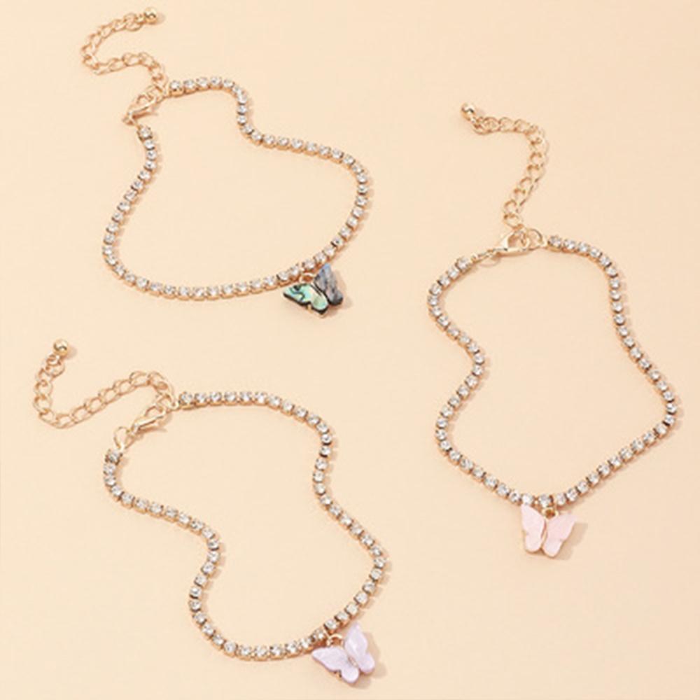 Small Butterfly Pendant Anklet