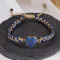 Thumbnail for Unique Blue Opal Braided Bracelet YourSoulPlace.com