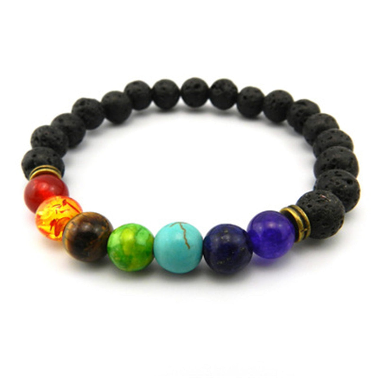 7 Chakra Buddhas Head Bracelet