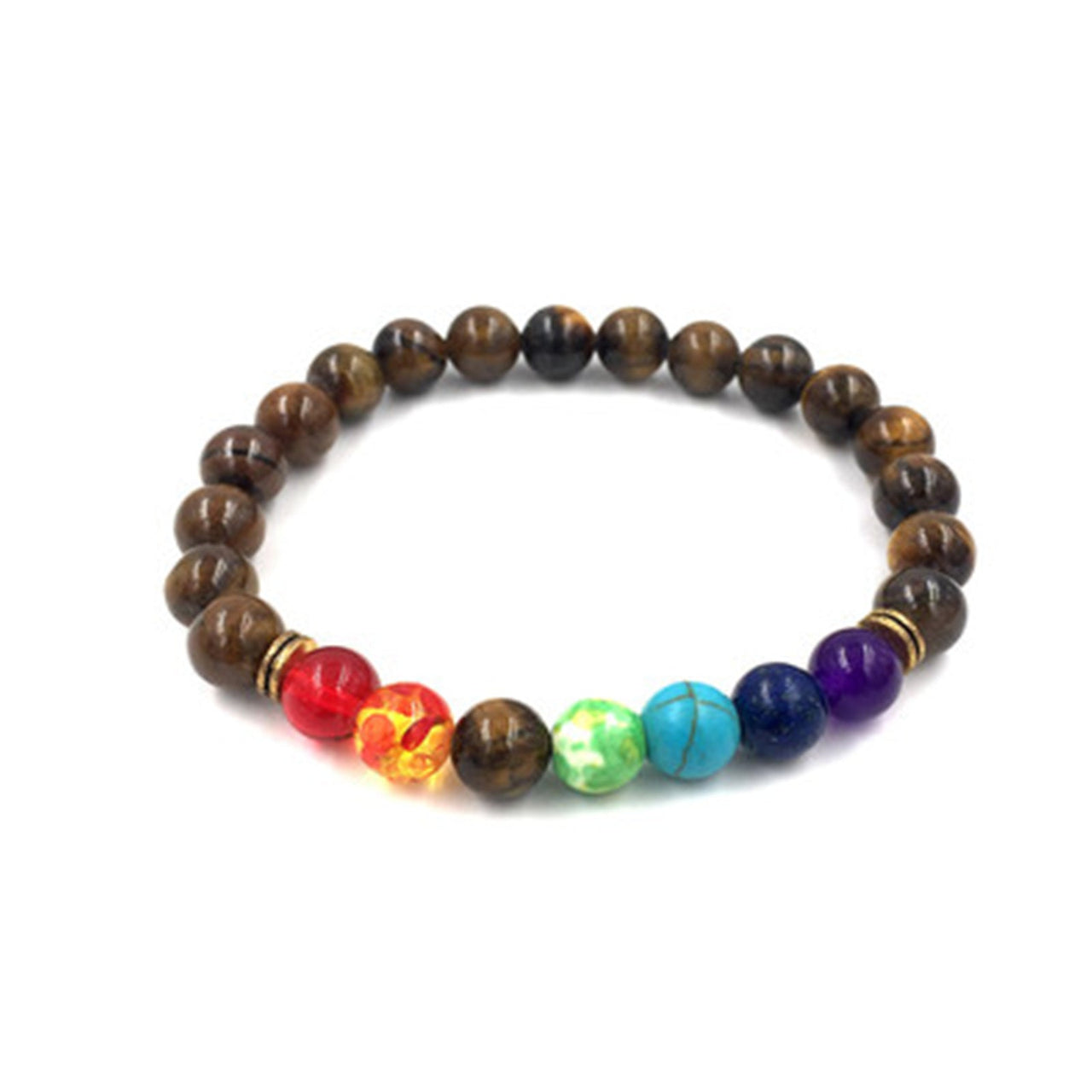 7 Chakra Buddhas Head Bracelet