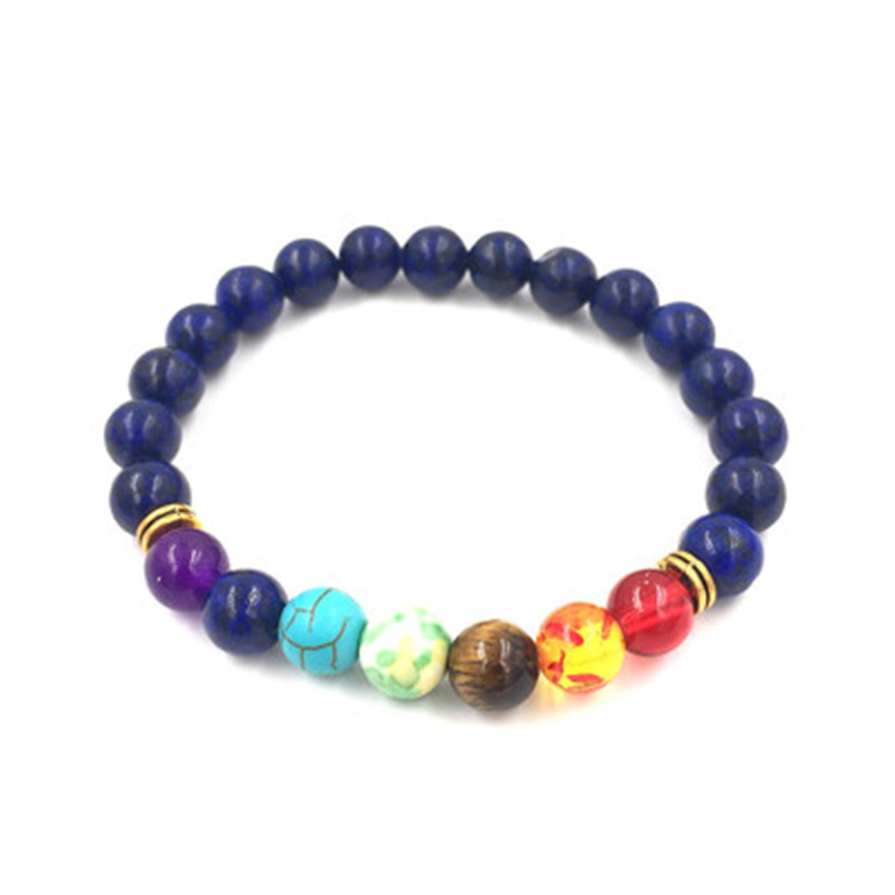 7 Chakra Buddhas Head Bracelet