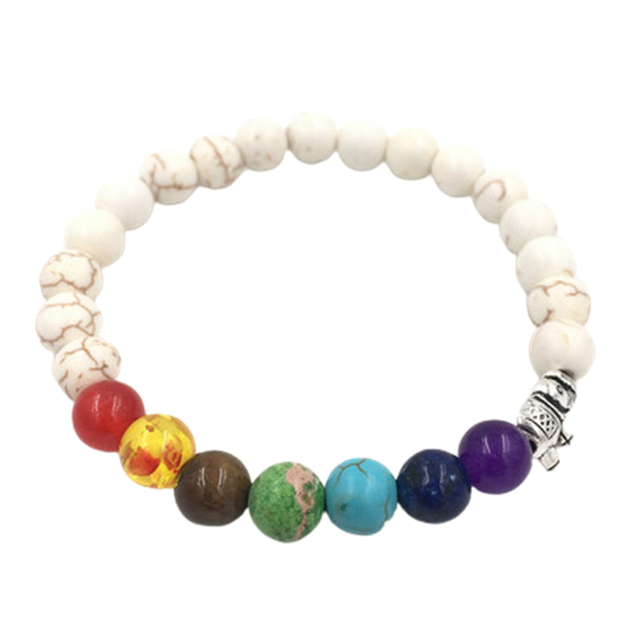 7 Chakra Buddhas Head Bracelet