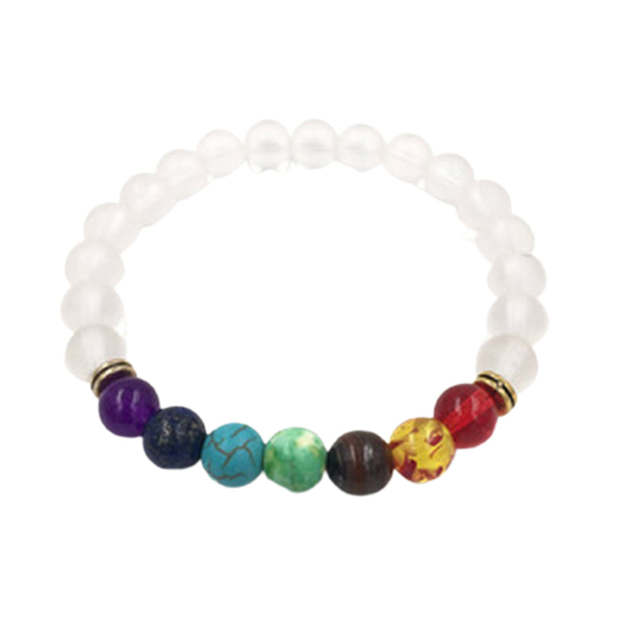 7 Chakra Buddhas Head Bracelet