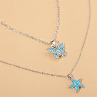 Thumbnail for Blue Butterfly/Starfish Pendant Necklace