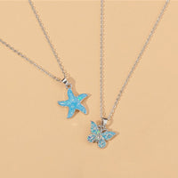 Thumbnail for Blue Butterfly/Starfish Pendant Necklace