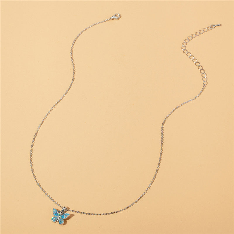 Blue Butterfly/Starfish Pendant Necklace