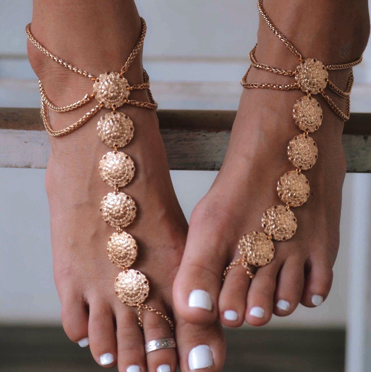 Bohemian Carved Anklet