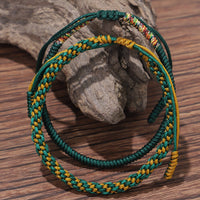 Thumbnail for Tibetan Handtied Lucky Knot 'BE POWERFUL' Copper & Rope 3 /pc Bracelet Set