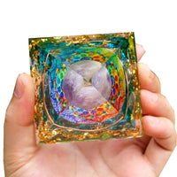 Thumbnail for #103-Handmade Mixed Quartz & Opal 'MAX STIMULATION' ORGONITE Pyramid