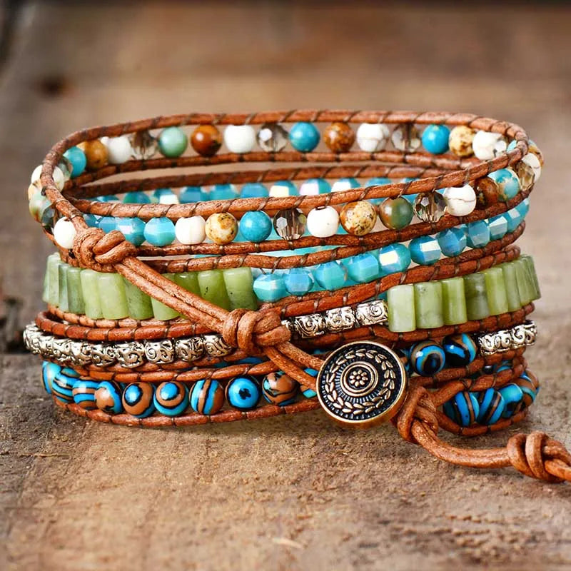 Calming Turquoise Wrap Bracelet