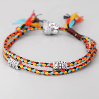 Thumbnail for Tibetan Buddhist Rope Bracelet/Anklet with BUDDHA & Accents