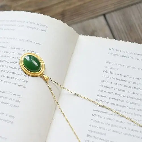 Jade Minimalist Lucky Charm Necklace