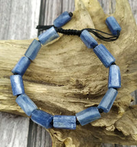 Thumbnail for Raw Blue Kyanite & Black Tourmaline FREEDOM from NEGATIVITY Bracelet YourSoulPlace