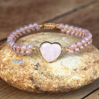 Thumbnail for Sparkling Moon Love Heart Opal Bracelet