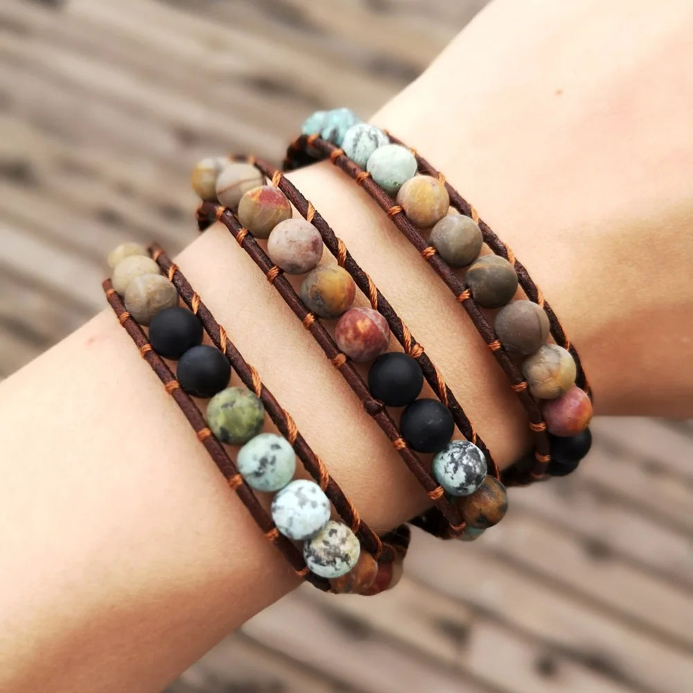 3 Layer Balance and Confidence Wrap Bracelet