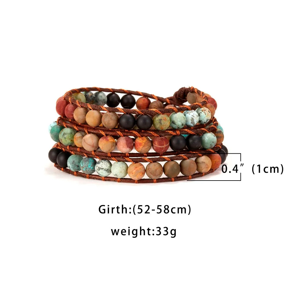 3 Layer Balance and Confidence Wrap Bracelet