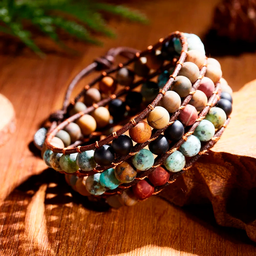 3 Layer Balance and Confidence Wrap Bracelet