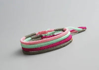 Thumbnail for Tibetan Buddhist Handmade Knots Lucky Rope Bracelets - Happiness