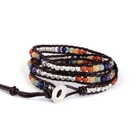 Thumbnail for Multi-layer 7 Chakra Stone Wrap Bracelet-2 Sizes