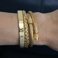 Thumbnail for Luxury 3 Pc Titanium 'King' Bracelet Set