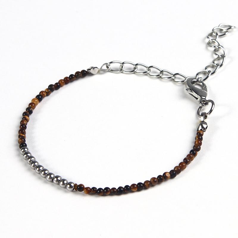 Cutie Pie Miniature NATURAL HEALING GEMSTONE & Steel Bracelet- SAVE $$ on Bundles!