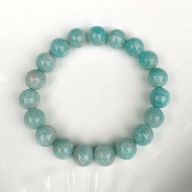 Gorgeous Natural Mozambique Amazonite Bead Bracelet