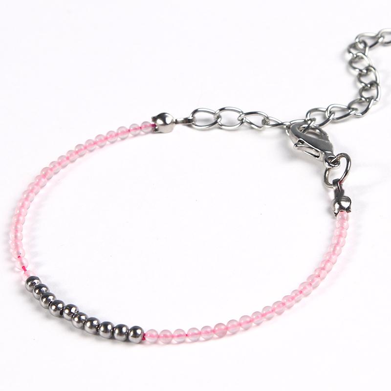 Cutie Pie Miniature NATURAL HEALING GEMSTONE & Steel Bracelet- SAVE $$ on Bundles!