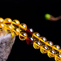 Thumbnail for Brazilian Premium  AAA Natural CITRINE 108  Mala Bead JOY & ABUNDANCE Bracelet