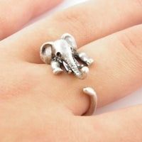 Thumbnail for Dead Cute Adjustable Elephant Wrap Ring