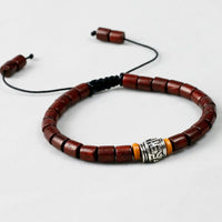 Thumbnail for Handmade Tibetan Buddhist  Sandalwood Mala Bead Bracelet with Mantra Sign