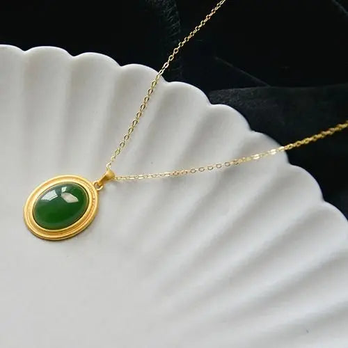 Jade Minimalist Lucky Charm Necklace