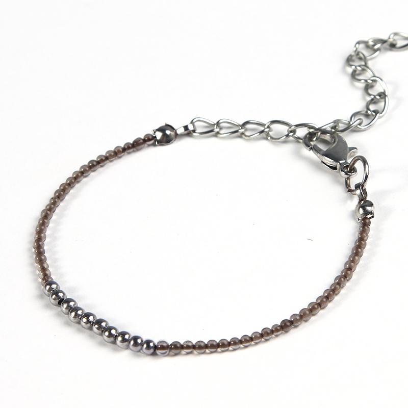 Cutie Pie Miniature NATURAL HEALING GEMSTONE & Steel Bracelet- SAVE $$ on Bundles!