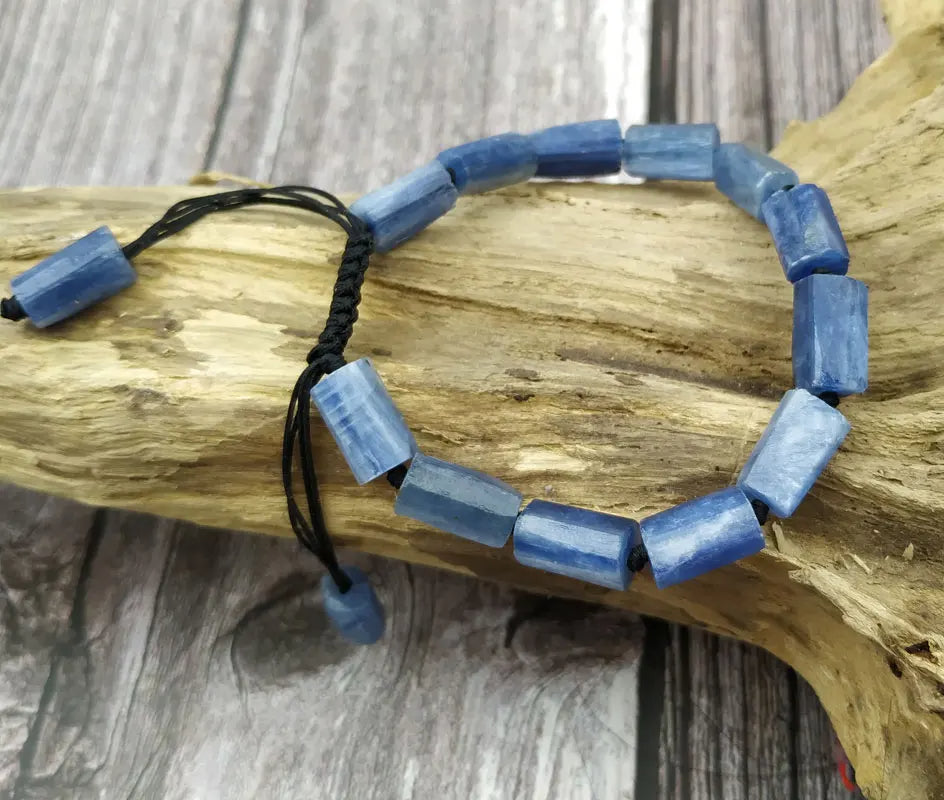 Raw Blue Kyanite & Black Tourmaline FREEDOM from NEGATIVITY Bracelet YourSoulPlace