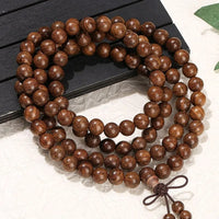 Thumbnail for Natural Tiger Wood  Handmade 108 Bead Mala