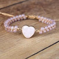 Thumbnail for Sparkling Moon Love Heart Opal Bracelet