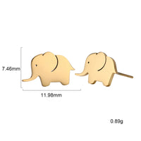 Thumbnail for Dainty Elephant Stud Earrings