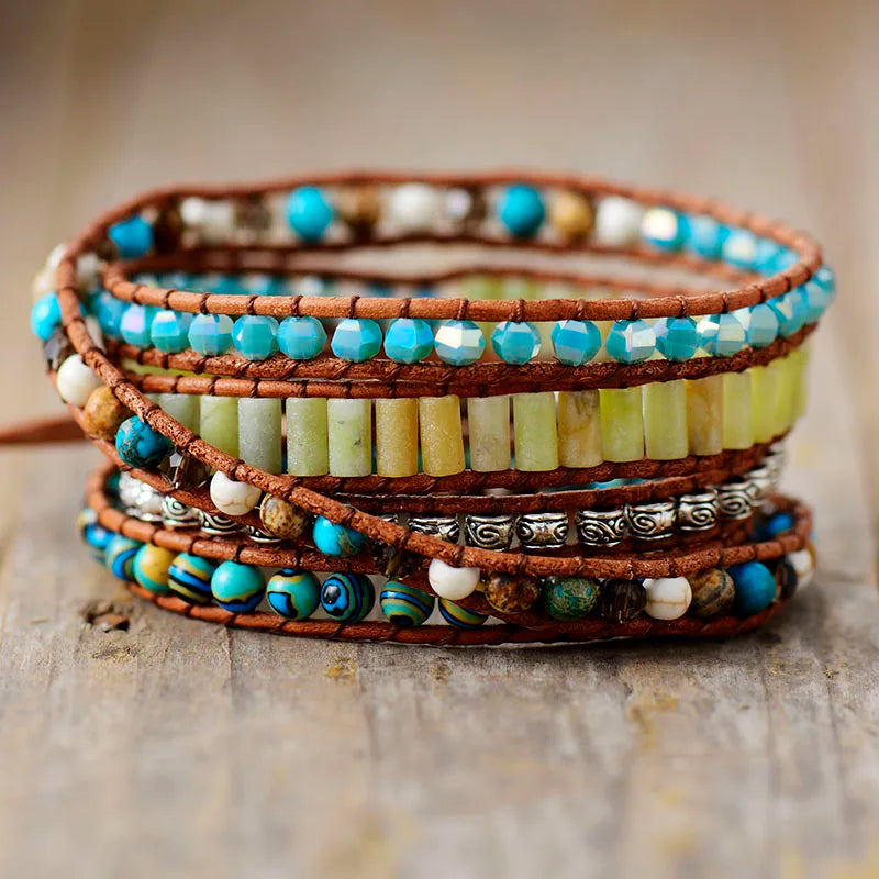 Calming Turquoise Wrap Bracelet